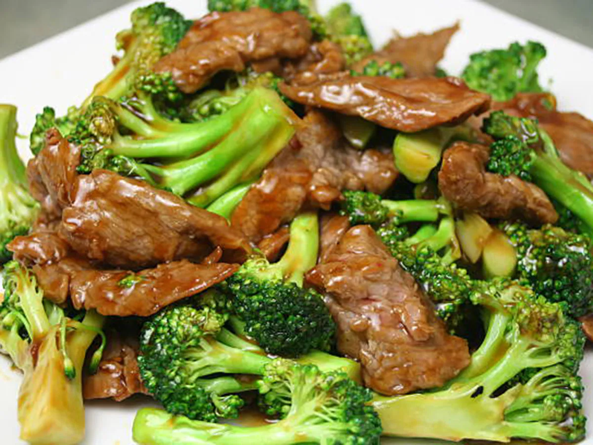 Savory beef stir-fried with fresh green broccoli at Home Flavor, a Chinese Restaurant in Largo